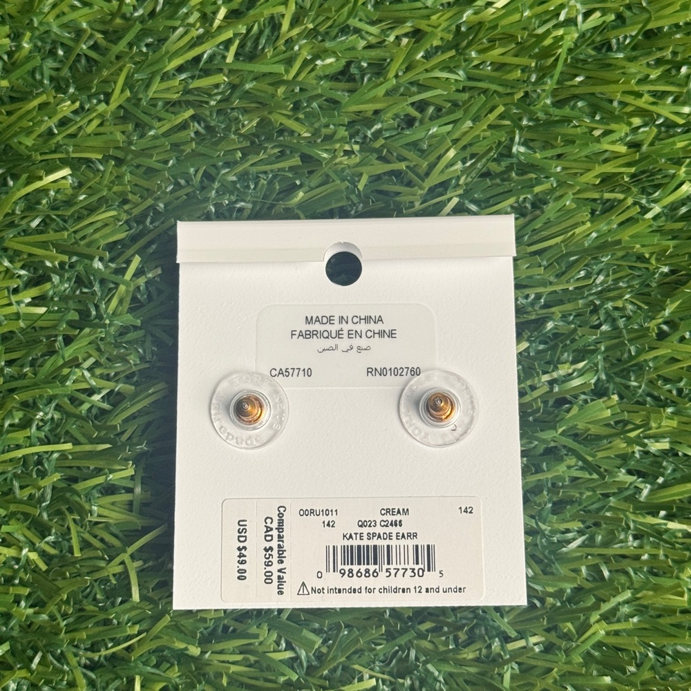 Kate Spade Pearl Gumdrop Studs - Picture 2 of 3